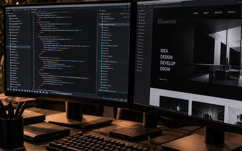 Interfaccia di un sito realizzato da Circle